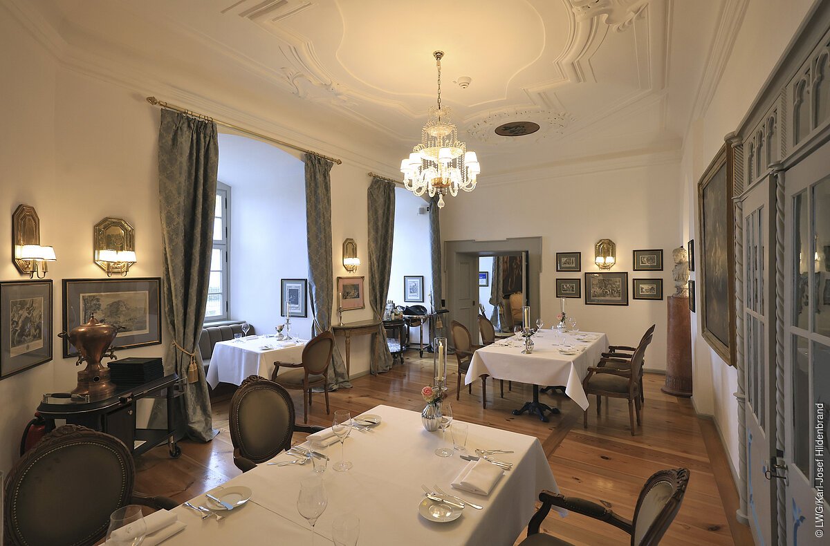 Le Frankenberg Restaurant. Foto: Karl-Josef Hildenbrand/Bayerische Landesanstalt für Wein- und Gartenbau